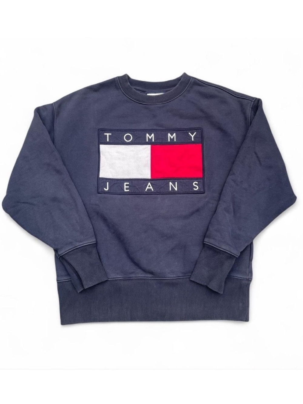 Tommy Hilfiger vintage sweatshirt crewneck blue embroidered logo size small